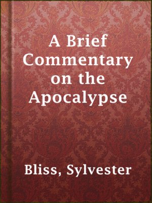 cover image of A Brief Commentary on the Apocalypse